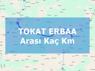 Tokat Erbaa Arası Kaç Km