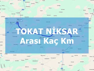 Tokat Niksar Arası Kaç Km