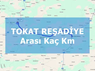Tokat Reşadiye Arası Kaç Km